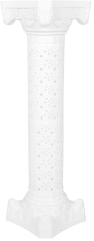 Sosoport Soporte de Flores para Bodas Columna Romana Hueca de Plástico Resistente, Jarrón Decorativo de Color Claro para Guía de Carretera y Decoración del Área de Estilo Estilo Aleatorio
