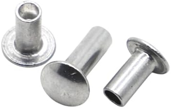10-50 Uds M2 M2.5 M3 M4 M5 M6 GB873 cabeza de armazón plana redonda de aluminio medio vástago semihueco remache diámetro 2-6mm longitud 3-30mm(M3 50pcs,3mm)