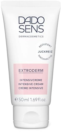 DADO SENS EXTRODERM intensivkräm 50 ml, för neurodermatit och psoriasis | Intensiv fuktgivande kroppsvård, lindrar klåda, målinriktad vård Torkade områden, lugnar och stärker