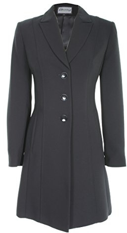 Busy Clothing Womens Black Long Suit Jacket 22
