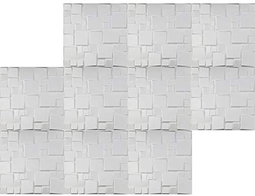 Natural Bamboo 3D Wall Panel Decorative Wall Ceiling Tiles Cladding Wallpaper- William - 6 m2, Panel Dimensions 50cm X 50cm