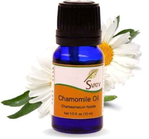 SVATV �therisches Kamillen�l f�r die Aromatherapie, Lufterfrischer in therapeutischer Qualit�t, nat�rlicher Duft�ldiffusor f�r B�der, Haarpflege, Saunen, DIY-K�rperpflege und Yoga-Massage, 10 ml