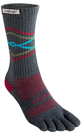 INJINJI - Performance 2.0 - Trail Midweight Crew Granit - Socken - Unisex, Pic, L