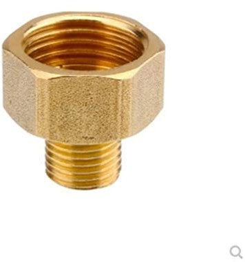 NO LOGO LSB-CHUNJIE3, 1pc Copper M/F 1/8,1/4,3/8,1/2 Male to Female Threaded Brass Coupler Adapter Brass Pipe Fitting (Size : 02 F x 02 M)