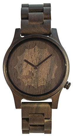 Opis Technology UR-M3 Pure Holzarmbanduhr für Herren | Gehäuse und Armband ganz aus echtem Holz, ohne sichtbares Metall. Sehr leicht am Handgelenk.