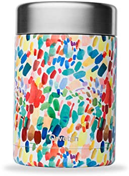 QWETCH - Isotherme Lunchbox - Arty 650ml - Lebensmitteldose aus Edelstahl - 5h Warm & 7h Kalt - BPA-frei, Wasserdicht- Lunchbox für Büro, Picknick, Wandern