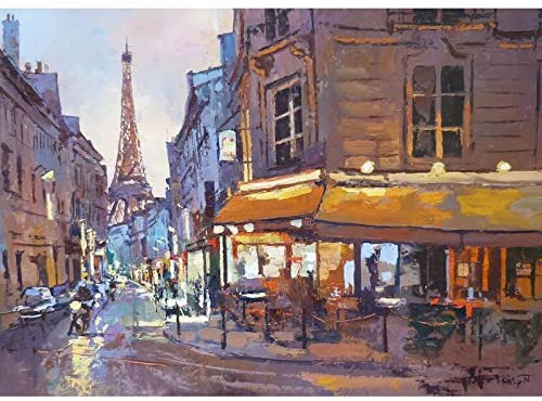 Zdklfm69 Malen nach Zahlen Ölgemälde nach Zahlen DIY New York City Ölgemälde Kits für Erwachsene Kinder Einzigartiges Geschenk Kill Time Home Decor 40x50cm