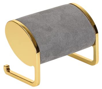 Uhrenbox Leder Schmuck Uhrenständer Metall Schmuck Armband Uhrenständer Display Schmuckständer Kissentasche Grau