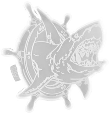 DECHOUS Silikonform Für Untersetzer Haifisch-form Wiederverwendbar Für Epoxidharz Für Kreative Bastelprojekte Für Familie Und Freunde Einfaches Entformen Langlebig Und Praktisch