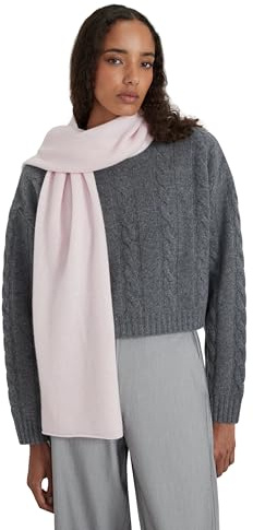 Style & Republic Damen Kaschmir Schal aus 100% Cashmere - dein kuscheliger Premium Strick-Schal für stilvolle Herbst- & Winter-Momente, ideale Größe 52 cm x 172 cm