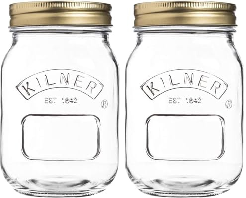 Kilner Einmachglas, 0,5 Liter (Packung mit 2)
