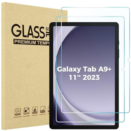 ProCase 2 Pack Screen Protector for Galaxy Tab A11 Plus 2025 / Tab A9 Plus 11 Inch 2023, HD Tempered Glass 9H Film Guard for Tab A11+ / A9+ 5G 11