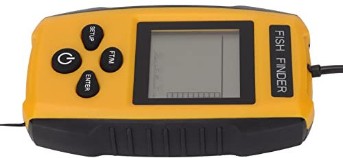 Tragbarer Fischtiefenmesser, Tragbarer Sonar-Tiefenmesser-Fischfinder mit LCD-Display, 0,6-2 M Sonar-Tiefenmesser, für das Angeln Im Offshore-Kajak auf Eisseen