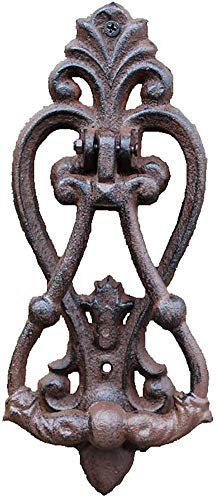 Courtyard Cast Iron Door Knocker,Vintage Front Door Knocker,Outdoor Door Knocker for Garden,Used to Alternative The Standard Doorbell