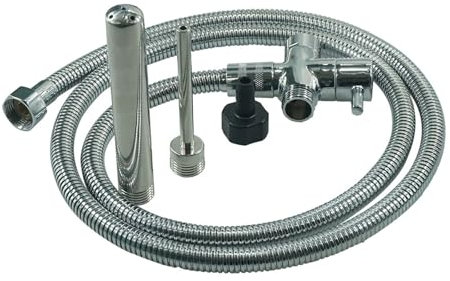 Analduschen Duschset aus Metall Intimduscheaufsatz für Damen Brause Duschkopf Enema Douche Männerpodusche Vaginaldusche Penismassage Magic Wand für Frau Darmspülung Enema Kit Home use Analspülungset