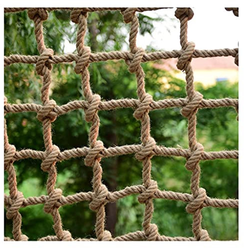 DANGXINYU Children Climbing Frame Net, Rope Netting Climbing Cargo Net Playground Kids Child Rock Ladder Wall Hammock Tree House Playset Swingset Dia(10X10cm,2x2m(6.56X6.56ft))