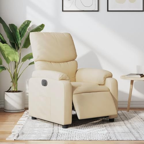 LAPOOH Relaxsessel Creme Stoff, Fernsehsessel, Kinosessel, Lesesessel, Tv Sessel, Ohrensessel, Armsessel, Seselstuhl Wohnzimmer - 3204809