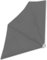 Faltbarer Balkonfächer Grau 140×140 cm aus 100% Polyester – Leicht, UV-beständig & platzsparend für Terrasse, Garten und Balkon