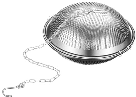 Baluue Colador De Especias Esfera Acero Inoxidable 8 Cm, Filtro De Condimentos a Prueba De Fugas, Infusor Portátil Para Cocina y Té, Accesorio Versátil Para Hogar, Camping y Sopas