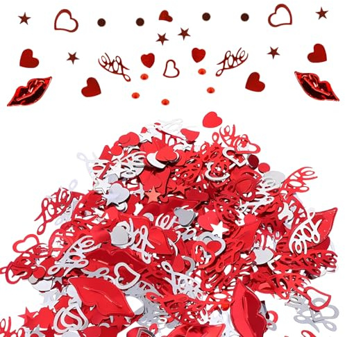 Herz Konfetti 2er Set, Konfetti Hochzeit, Valentinstag Deko Für Streudeko Hochzeits, Herz Deko & Tischdeko Hochzeit