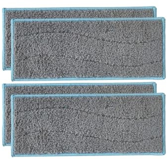 Compatible for Braava，Jet M6 Robot Vacuum Cleaner Mop Cloths Rags Pads Replacement Accessories Washable Wet Mopping Pads Parts(4 PCS)