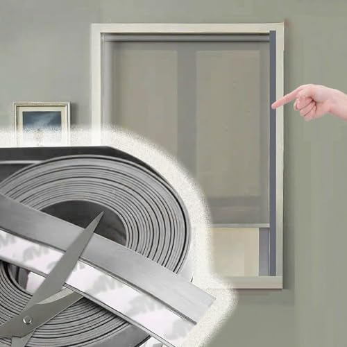 Self-Adhesive Light Blocking Strips, 5M Cuttable Window Gap Blockers for Blinds & Shades, 4 Colors(Grey,W4.5 cm (1 3/4))