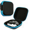kwmobile In-Ear Kopfhörer Tasche - In Ear Headphones Schutztasche - Earphones Etui Case Cover Hülle für Kopfhörer in Blau