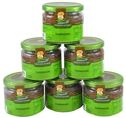 Original Spreewälder Grützblutwurst 6er Pack (6 Gläser à 250 g)