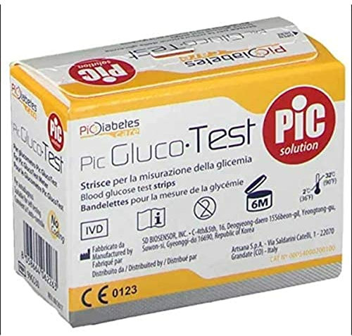 Pic Solution Pic GlucoTest - Strisce Per La Misurazione Della Glicemia 50 Pezzi
