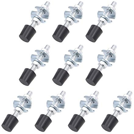 uxcell M6x54mm Carbon Steel Toggle Clamp Screw Assembly with Rounded Spindle Tip 10pcs