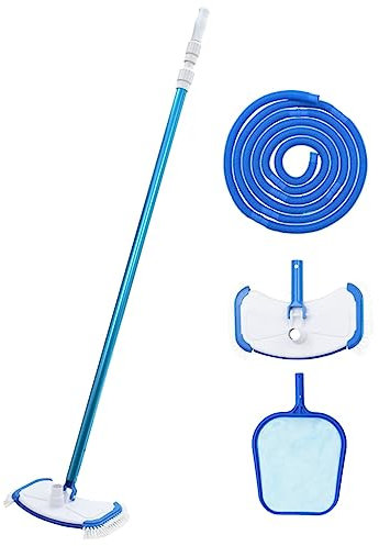 vidaXL Kit Manutenzione per Piscina 4 pz Pulizia Acqua con Aspiratore Skimmer