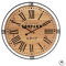 Atmosphera - Horloge Colonial métal et Bois D58 cm