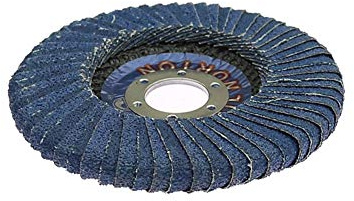 1 pezzo Disco abrasivo lamellare in zirconio Mola a doppia faccia per lucidatura a fessura metallica Rimozione della ruggine del ferro da stiro 115X22mm, P60