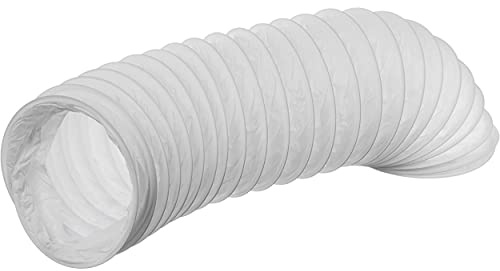Ø 160mm / 1m PVC Flexible Ducting - Ventilation Duct Hose for Tumble Dryer, Cooker Hood, Extractor Fan, Air Conditioner