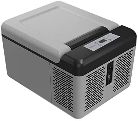 DieffematicBX Nevera Pequeña Refrigerador portátil de 9 litros, compresor eléctrico, refrigerador/congelador para Acampar, Viajar, Uso doméstico al Aire Libre