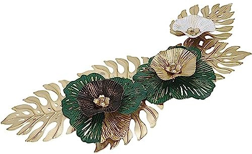 BBTISG 3D Metall Wandkunst Dekor, 3D Ginkgo Baum Metall Wanddeko Wandbehang Hohl Design Wandanhänger Dekoration Kunstwerk für Wohnzimmer, Büro, Arbeitszimmer