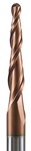 Schaftfräser,CNC Router Bits, 1 Stück HRC62 Wolframcarbid konischer Kugelfräser CNC-Gravur Schnitzfräser Fräser for Holz und Metall (Größe: R1.5-30.5-75-D6) (Size : R0.75-47-100-D8)
