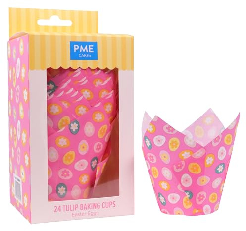 PME Oster Tulpen-Muffinförmchen - Ostereier, 24 Stück