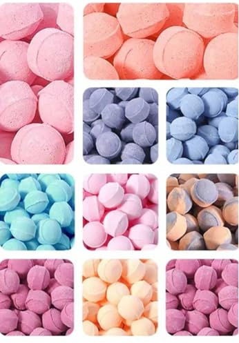 10 Mini Boules de Bain Parfums Mélangés