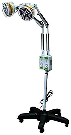 AITEKODVG Lampe à Chaleur minérale TDP à Double tête avec Plaque chauffante Double de 12,7 cm pour Un soulagement Maximal de la Douleur Musculaire articulaire, de l'arthrite, de l'inflammation, etc.