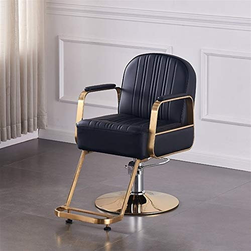 Hydraulischer Vintage-Stuhl für Beauty-Ausrüstung mit Friseurstuhl-Matte, robuster Stylingstuhl für Friseursalon