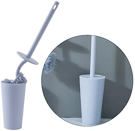 Cabilock Set di Spazzole per WC Manico in Pp e Setole Morbide per Pulizia Accurata e Prevenzione Schizzi, per Bagno e Centri Commerciali