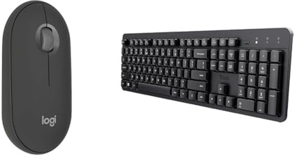 Logitech Pebble Mouse 2 & Trust Ody II Silent Wireless Keyboard