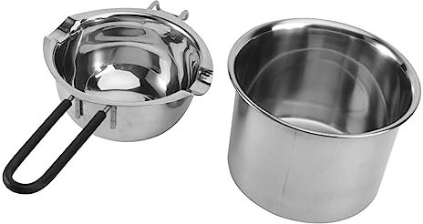 IMIKEYA 2pezzi Pentola Per Sciogliere Burro in Acciaio Resistente Scioglitore Cioccolato Pentola Per Sciogliere Cioccolato Per Dessert Fatti in Casa Salse Calde Uso in Cucina Hotel Ristora