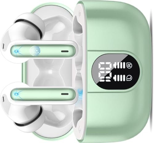 Auricolari traduttore di lingue AI, auricolari Bluetooth 5.3 3 in 1 con microfono ENC, cuffie AI 40H supportano 164 lingue con app AI, 6 modalità di traduzione per viaggi/affari/verde