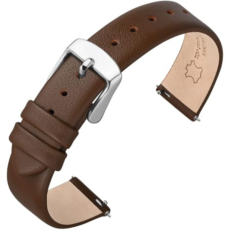 ANNEFIT Leder Uhrenarmbänder für Herren Damen, Schnellverschluss Ersatzarmband 12mm 13mm 14mm 16mm 18mm 20mm 22mm
