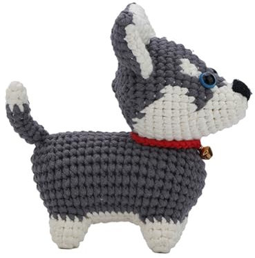 Hattba Häkeltier-Hunde-Set, Häkelpuppen mit Garn, Häkelnadeln, Anleitung, Häkel-Starter-Kits für Anfänger und Erwachsene