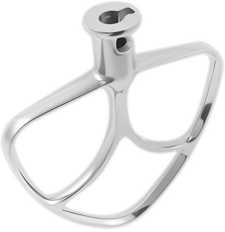 Itchen Aid Fouet Accessoires en acier inoxydable Fouet de cuisine en acier inoxydable 304 Fouet plat de rechange pour lave-vaisselle 4,5 à 5 Qt