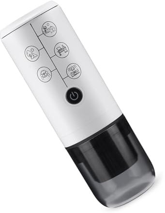 kwoifioy Piccola Caffettiera Elettrica Travel Intelligent Coffee Matty Steture 2600Mah Plastica Perfetta per Campeggio E Viaggi Strada