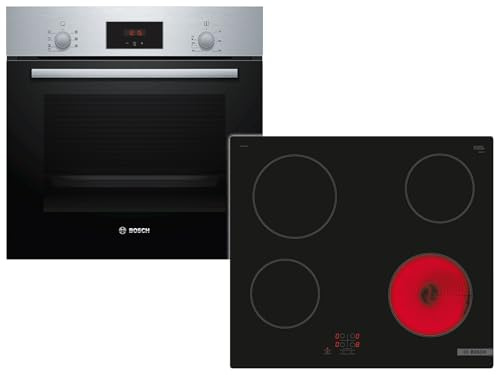 Bosch HBD231BR61 Set Backofen HBF133BR0 + Glaskeramikkochfeld PKE61RAA2E